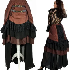 Burleska Catriana Maxi Skirt Brass