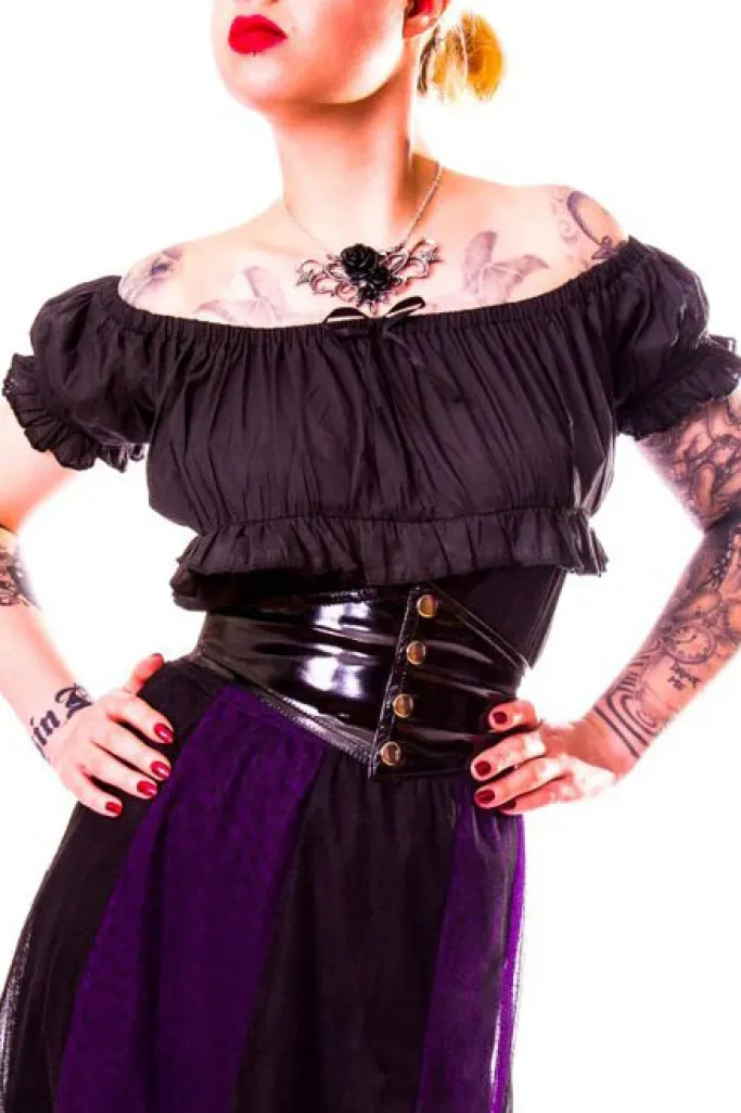 Burleska Gypsy Top Black