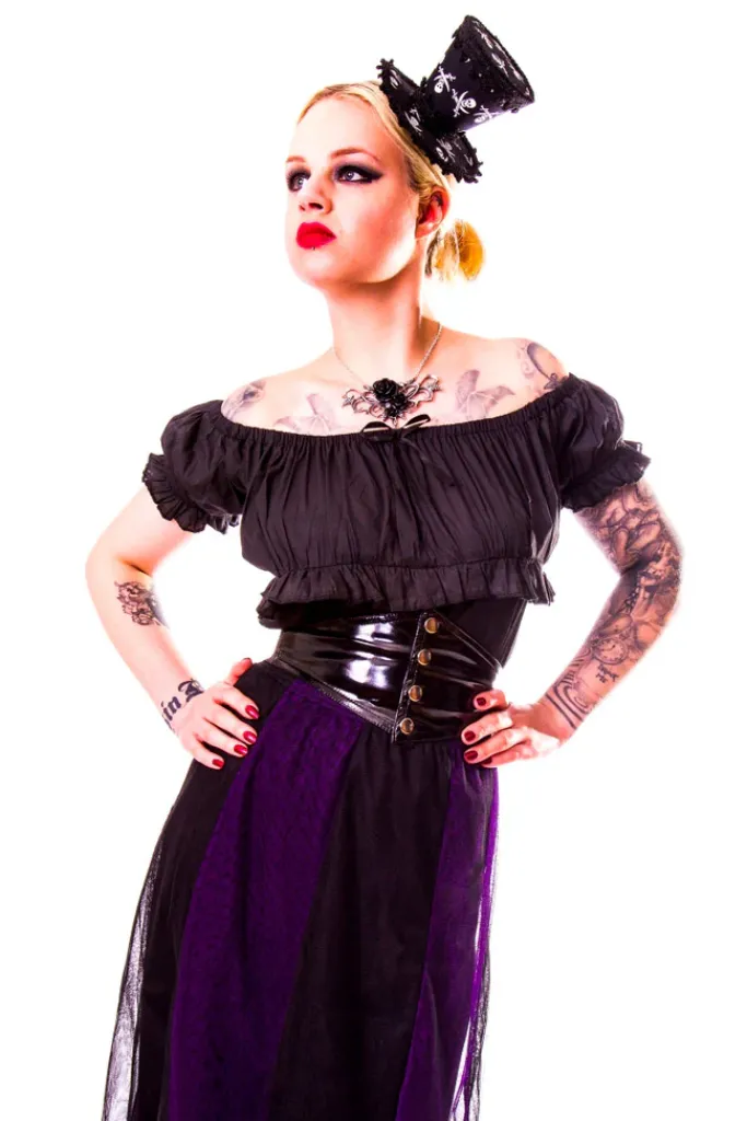 Burleska Gypsy Top Black