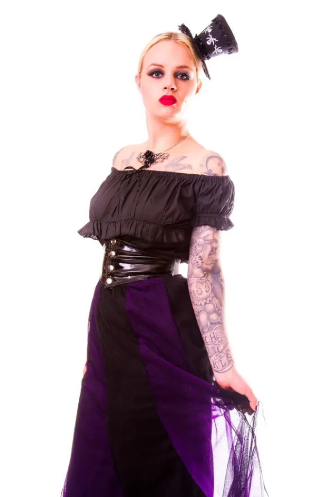 Burleska Gypsy Top Black