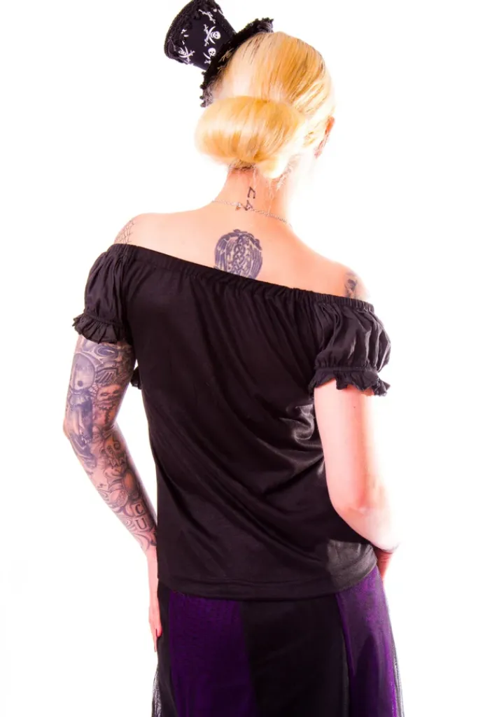 Burleska Gypsy Top Black