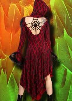 Burleska Hooded Red Jacket / Coat / Dress