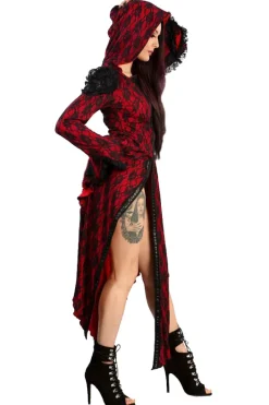 Burleska Hooded Red Jacket / Coat / Dress