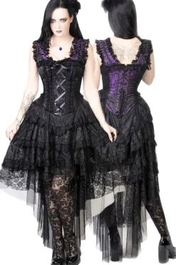 Burleska King Brocade Ophelie Dress Purple