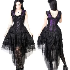Burleska King Brocade Ophelie Dress Purple