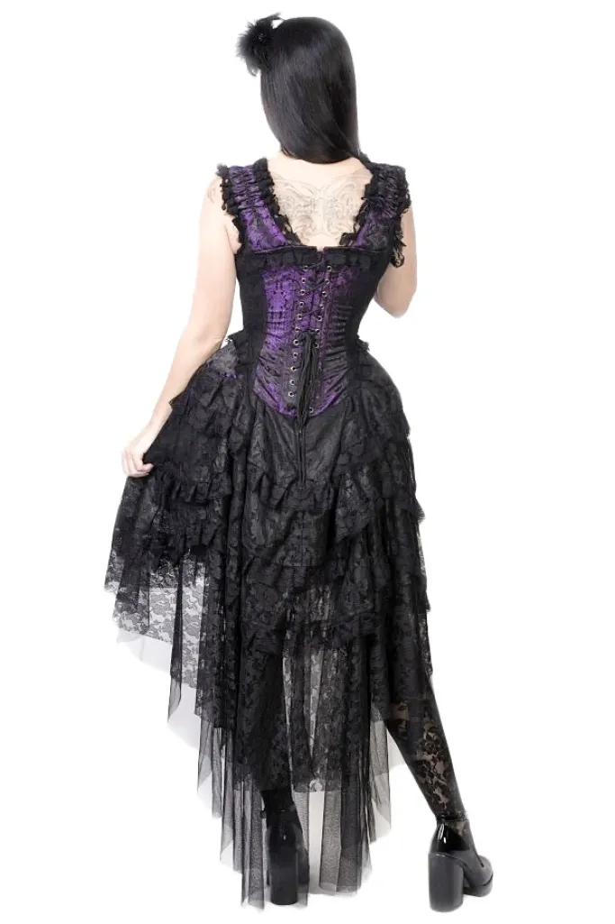 Burleska King Brocade Ophelie Dress Purple