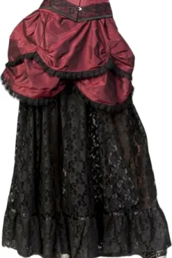 Burleska Miranda Burgundy Victorian Skirt