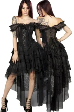 Burleska Ophelie Dress Brown Stripe