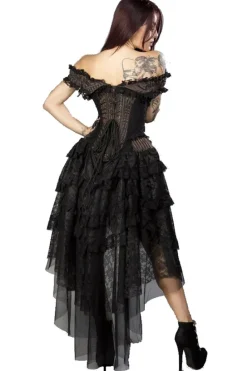 Burleska Ophelie Dress Brown Stripe