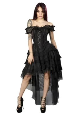 Burleska Ophelie Dress Brown Stripe