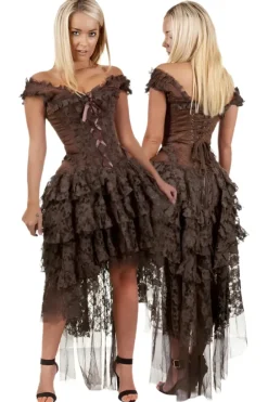 Burleska Ophelie Dress Brown