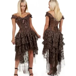 Burleska Ophelie Dress Brown