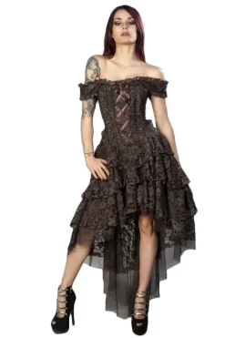 Burleska Ophelie Dress Brown