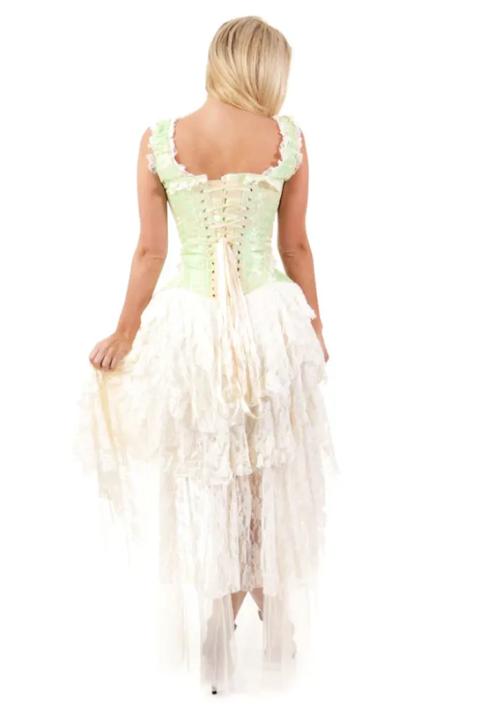 Burleska Ophelie Dress Pistachio Green