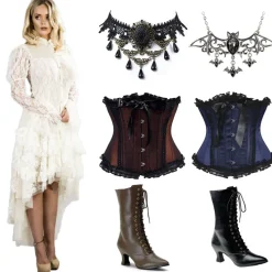 Burleska Ophelie Waterfall Skirt Cream