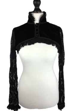 Burleska Raven Bolero Black Velvet