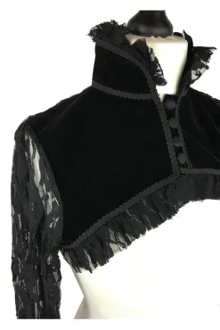 Burleska Raven Bolero Black Velvet