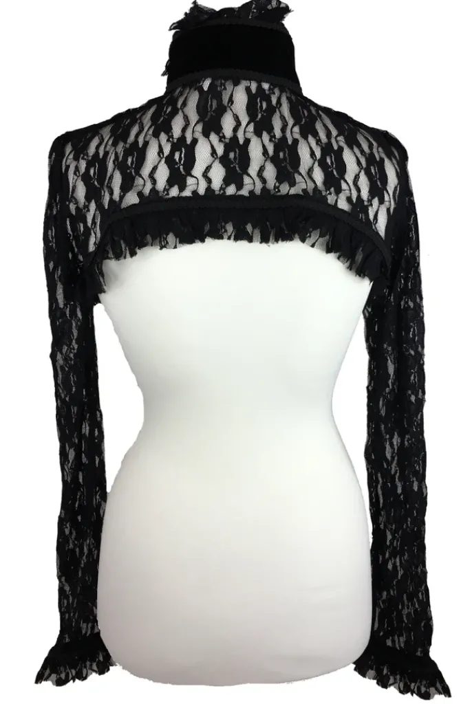 Burleska Raven Bolero Black Velvet