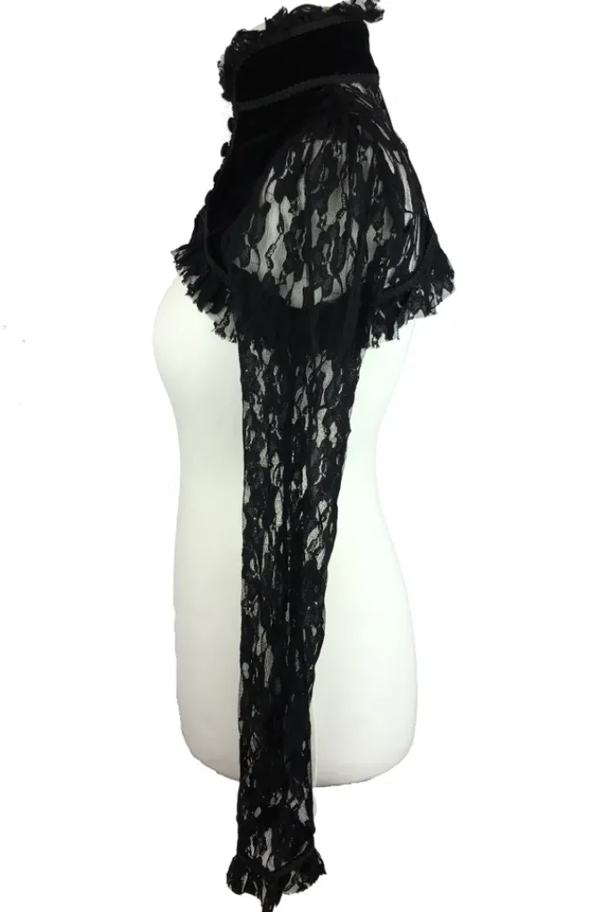 Burleska Raven Bolero Black Velvet