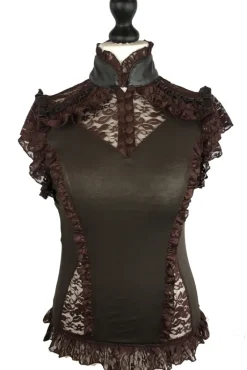 Burleska Rosetta Top Brown