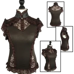 Burleska Rosetta Top Brown