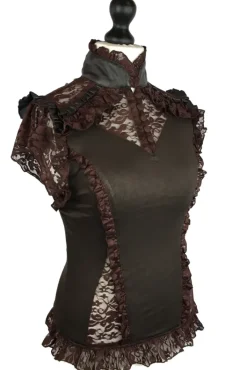 Burleska Rosetta Top Brown