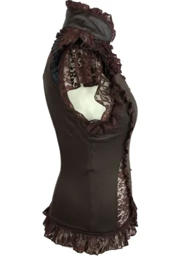 Burleska Rosetta Top Brown
