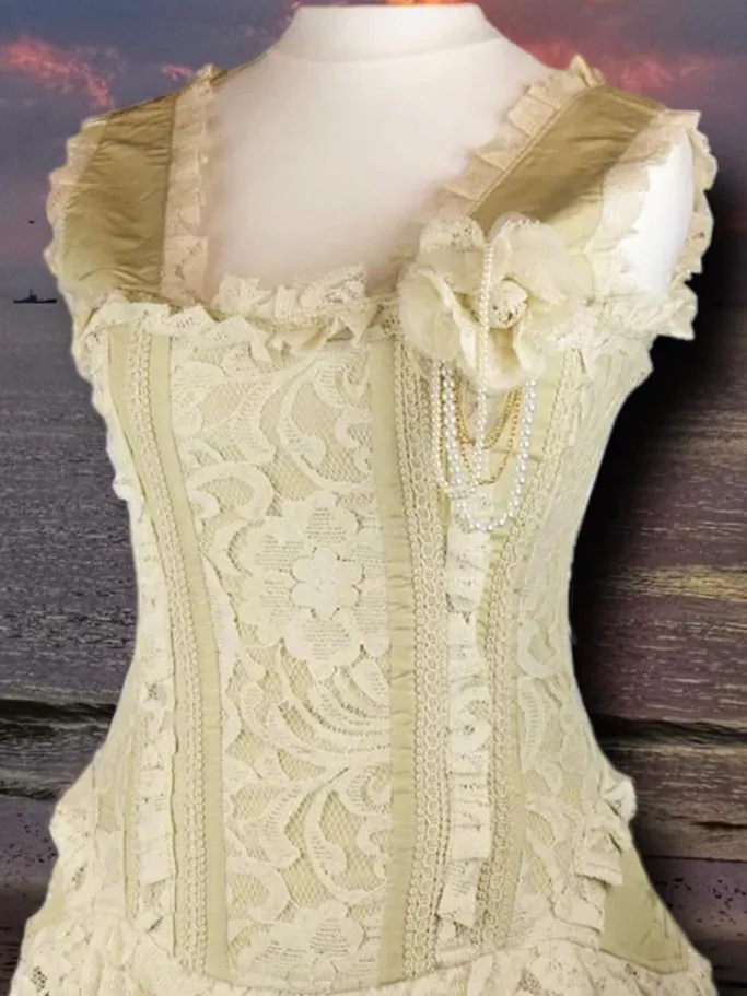 Burleska Steampunk Venice Bodice Cream