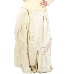 Burleska Victorian Gothic Skirt Cream