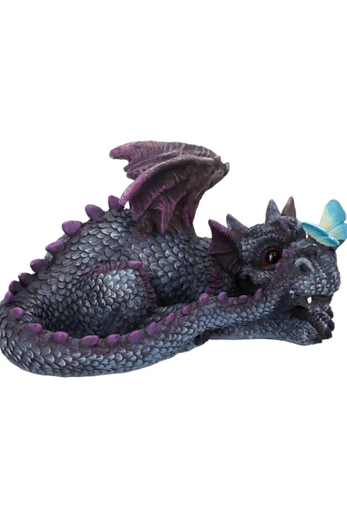 Nemesis Now Butterfly Rest Dragon Purple