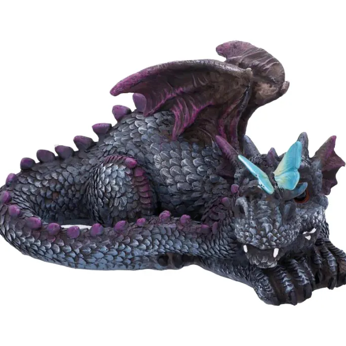 Nemesis Now Butterfly Rest Dragon Purple