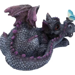 Nemesis Now Butterfly Rest Dragon Purple