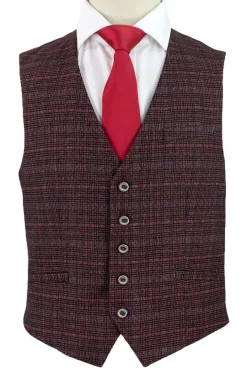 Kaymans Carly Wine Steampunk Waistcoat (46, 48)