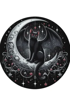 Oakhart Industries Cat Moon Coaster Art115