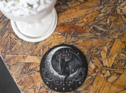 Oakhart Industries Cat Moon Coaster Art115