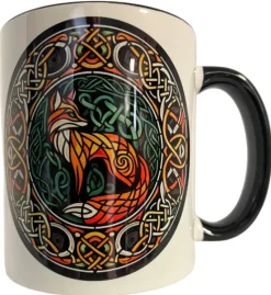 Oakhart Industries Celtic Knot Fox Mug