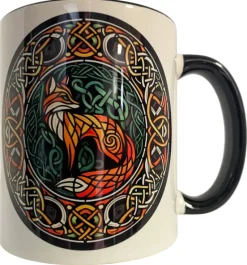 Oakhart Industries Celtic Knot Fox Mug