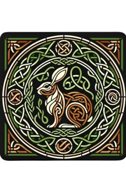 Oakhart Industries Celtic Knot Rabbit Coaster