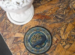 Oakhart Industries Celtic Knot Raven Coaster