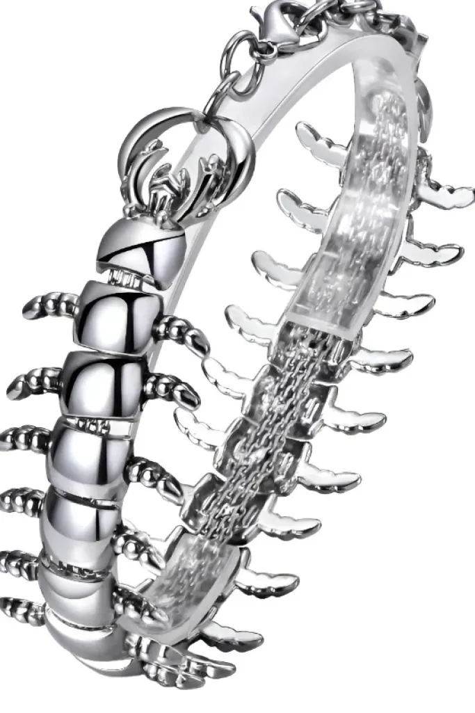 Gothic and Steampunk Jewellery Centipede Bracelet