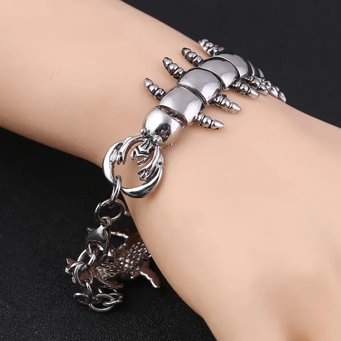 Gothic and Steampunk Jewellery Centipede Bracelet