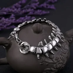 Gothic and Steampunk Jewellery Centipede Bracelet
