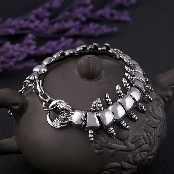 Gothic and Steampunk Jewellery Centipede Bracelet