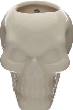 Puckator Ceramic Skull Garden Wall Planter