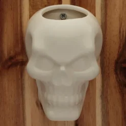 Puckator Ceramic Skull Garden Wall Planter