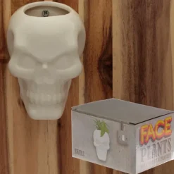 Puckator Ceramic Skull Garden Wall Planter