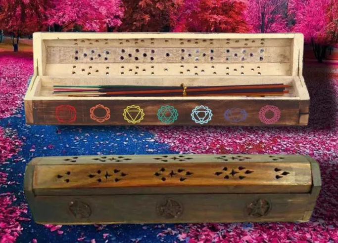 Something Different Chakra Wooden Mixed Incense Box Set