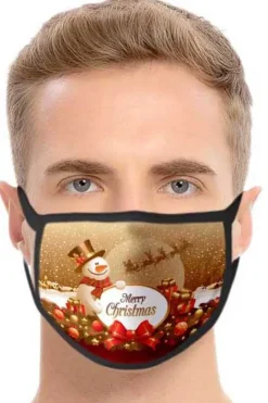 Christmas Face Masks Christmas Face Snowman