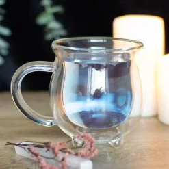 Something Different Clear Double Walled Glass Cauldron Mug