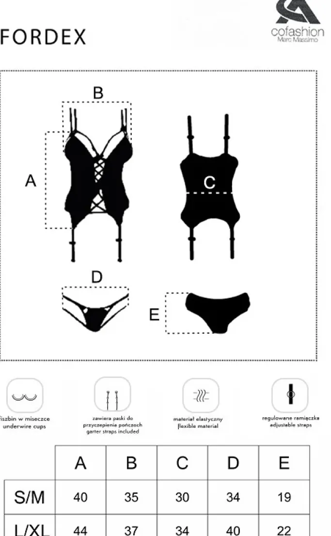 CoFashion Fordex Lingerie Corset Set